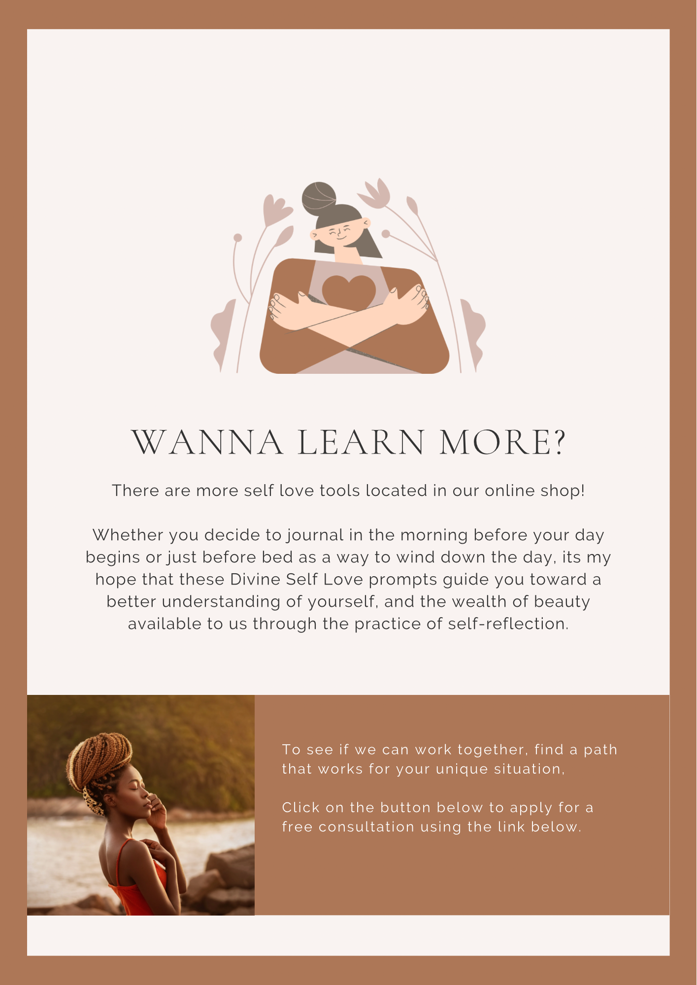 Divine Self Love Journal Prompts Workbook for The Sacred Woman