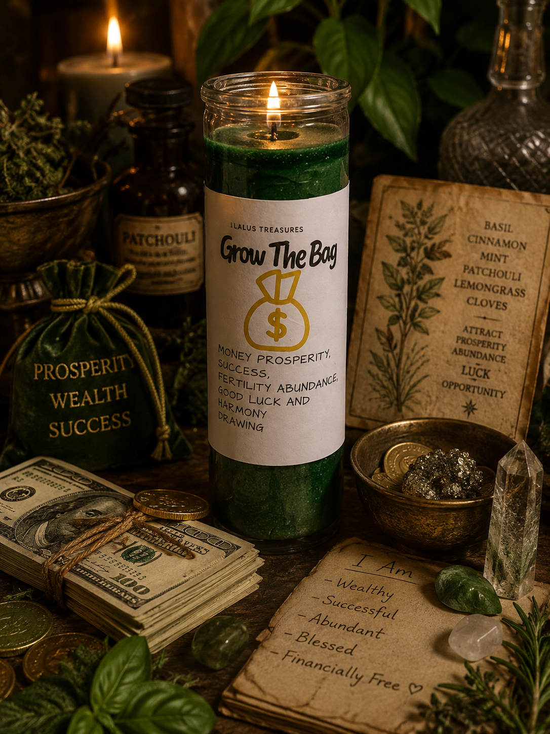 Grow the Bag Money Candle