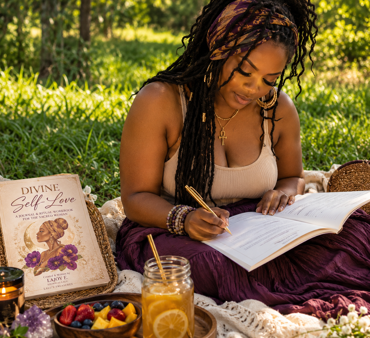 Divine Self Love Journal Prompts Workbook for The Sacred Woman