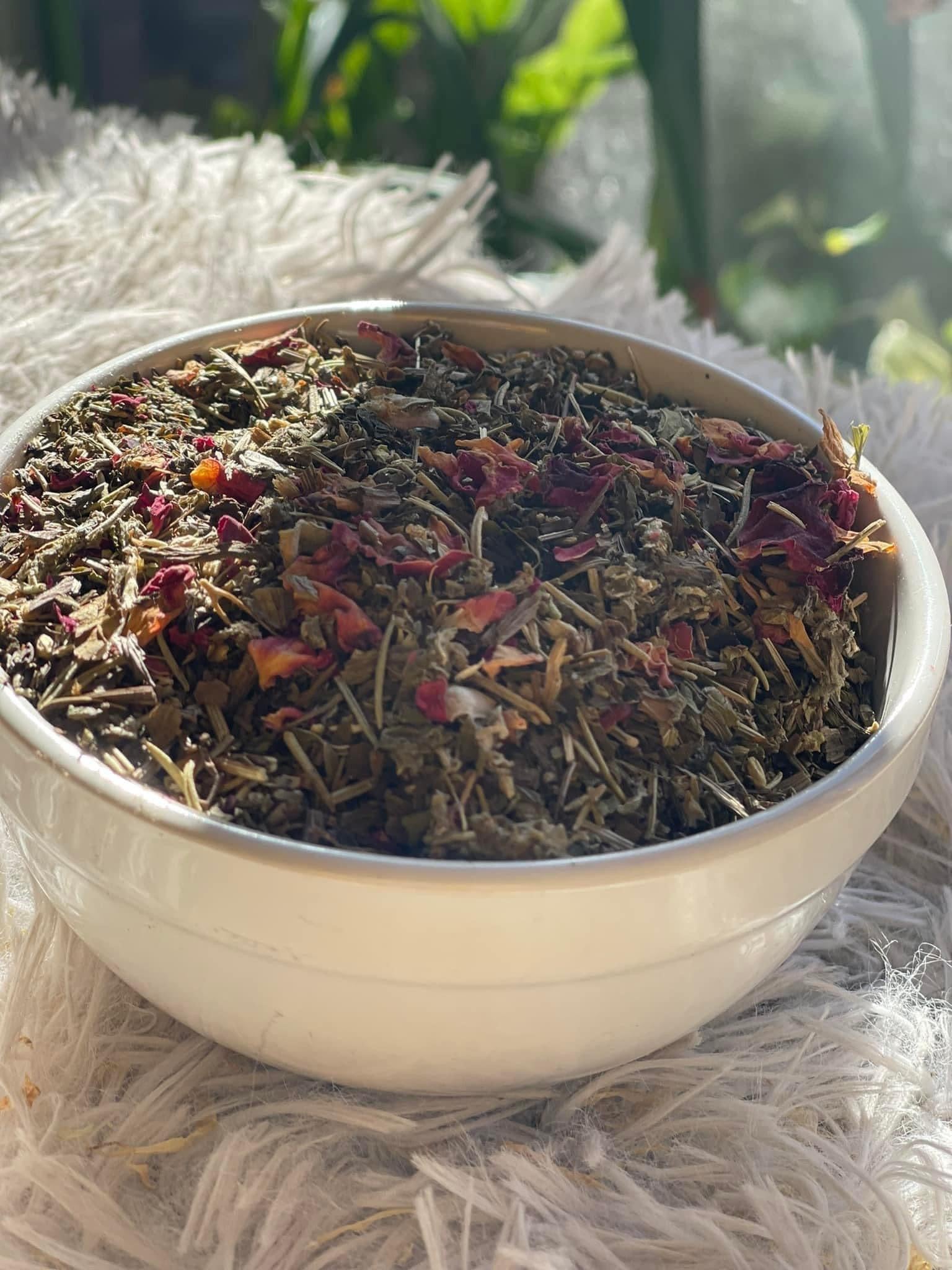 Hibiscus + Raspberry Leaf Organic Herbal Tea