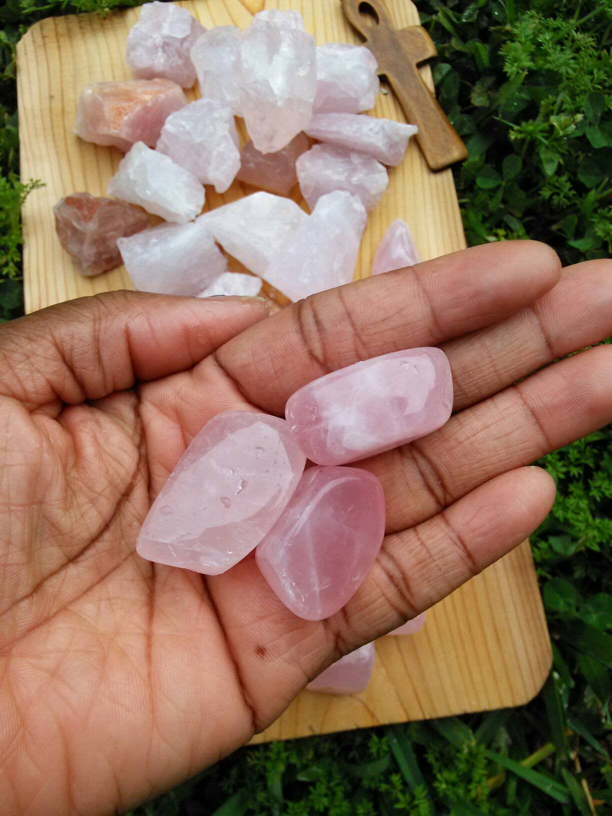 Rose Quartz Medium-Large Tumbled