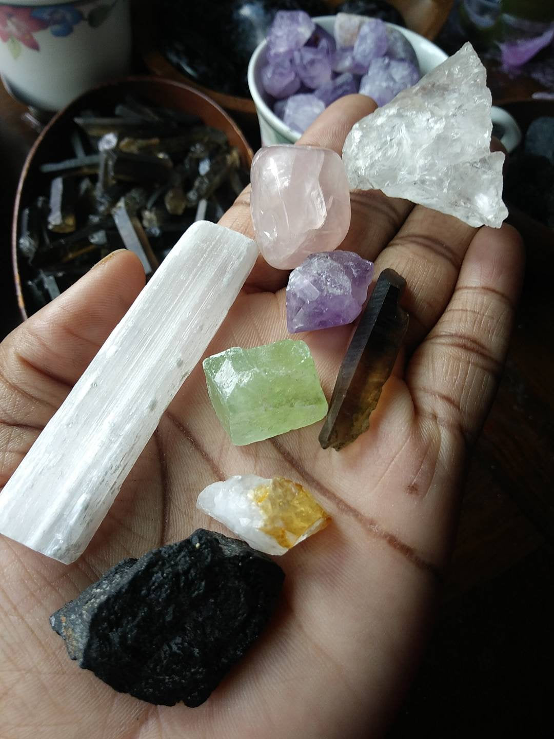 Self Love Crystal Kit. Releasing Emotional Wounds Healing Set