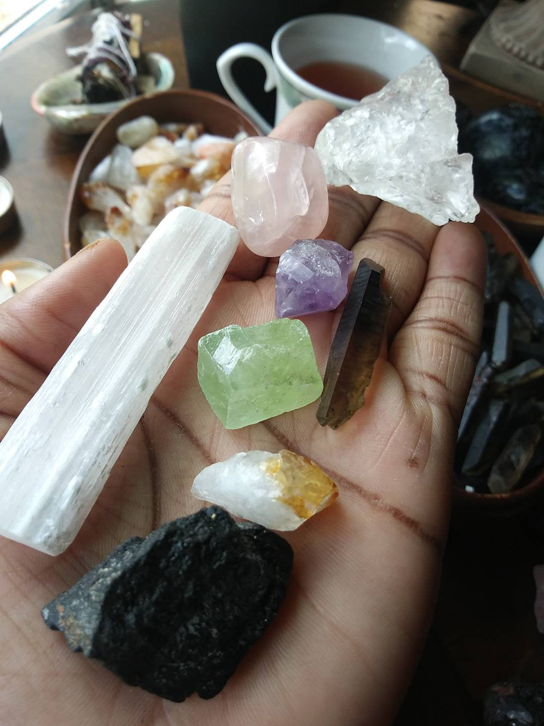 Self Love Crystal Kit. Releasing Emotional Wounds Healing Set