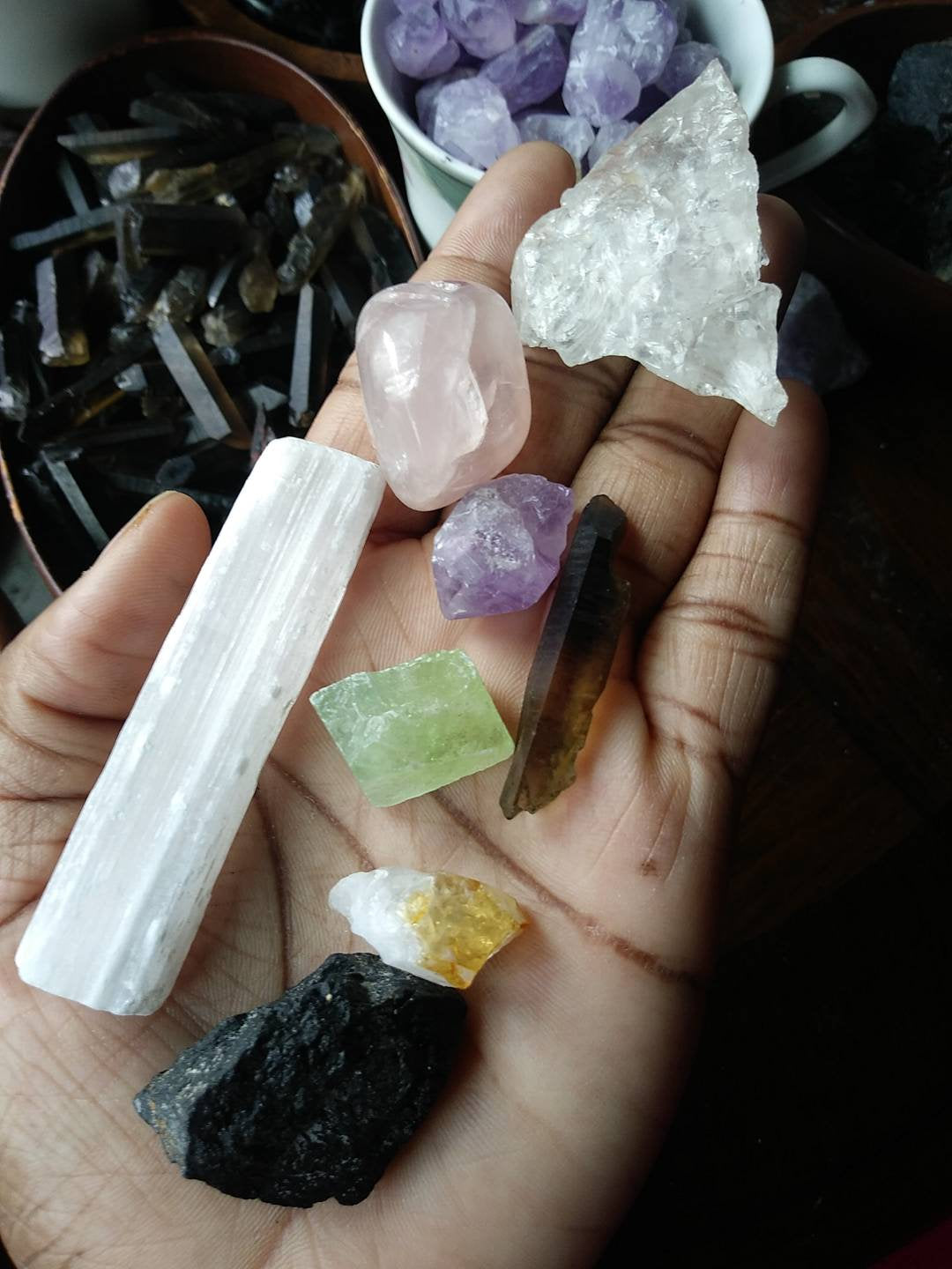 Self Love Crystal Kit. Releasing Emotional Wounds Healing Set