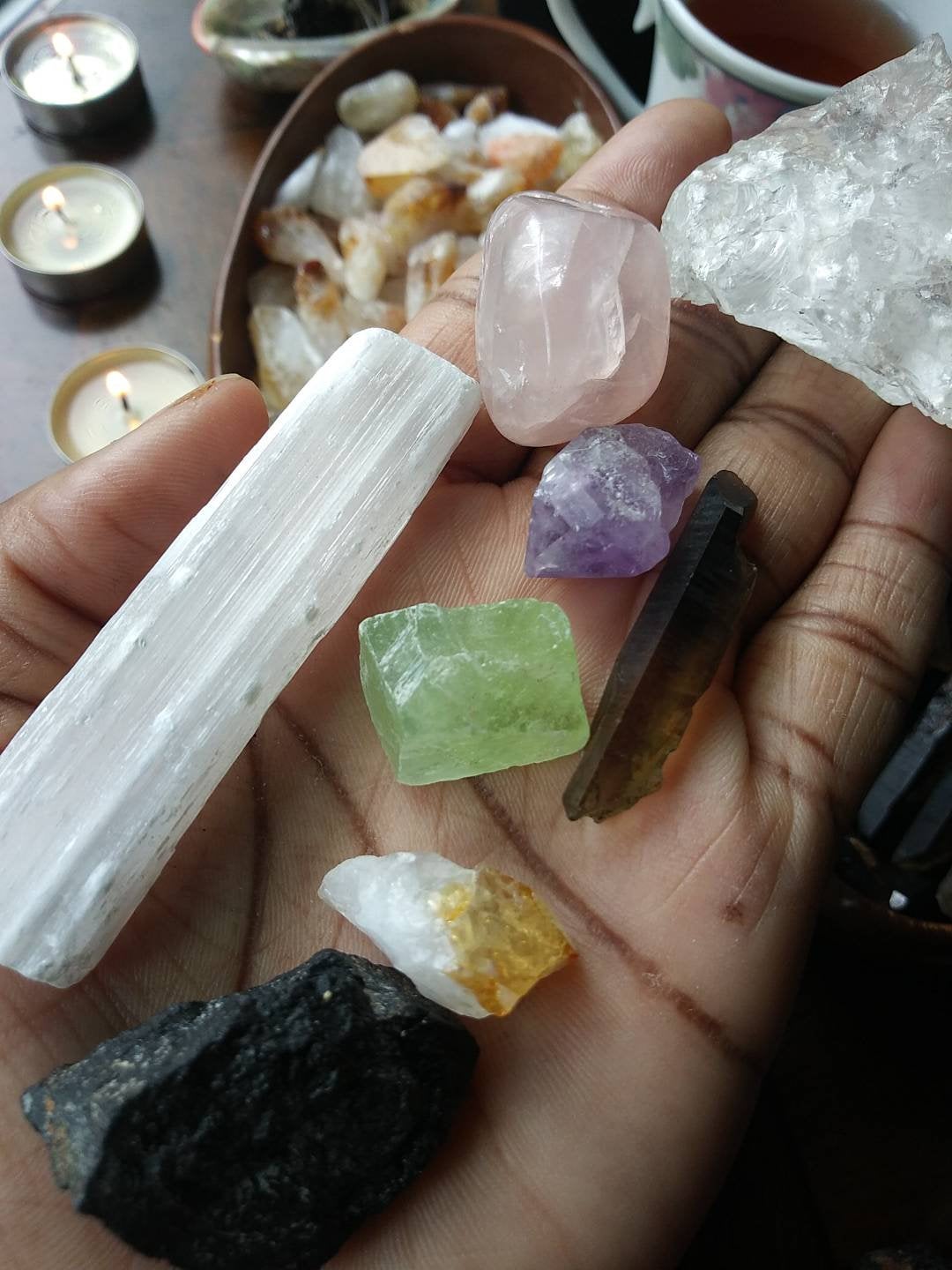 Self Love Crystal Kit. Releasing Emotional Wounds Healing Set