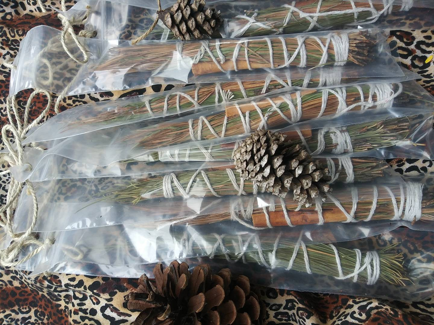 Pine + Cinnamon Smudge Sticks