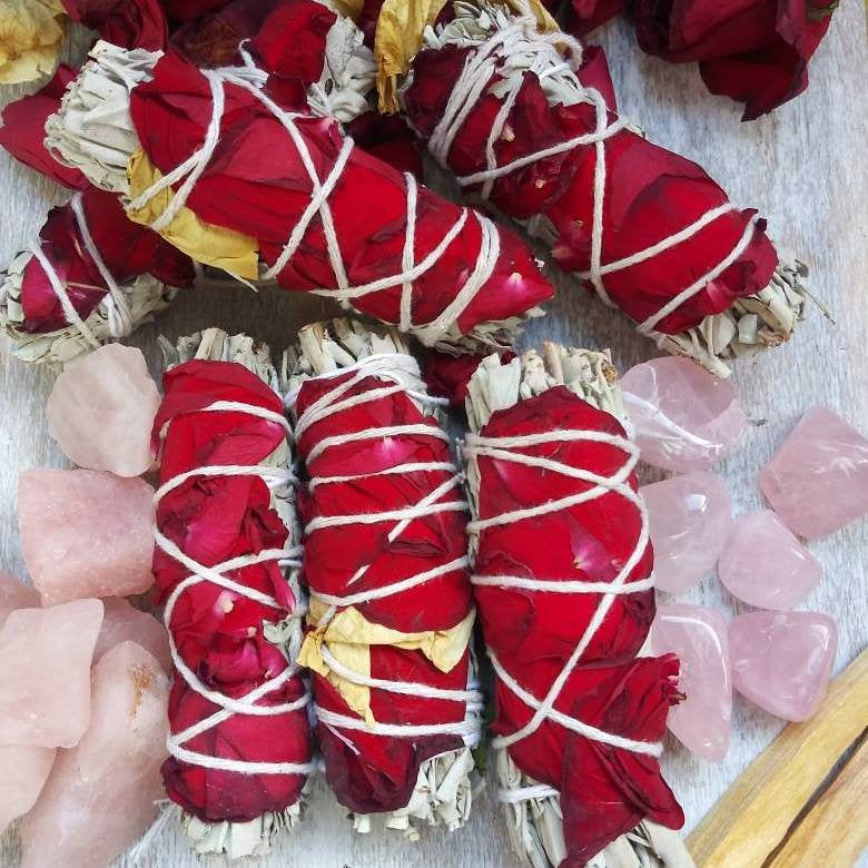 Sage + Rose Smudge Sticks