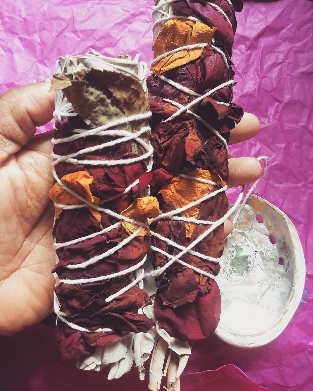 Sage + Rose Smudge Sticks