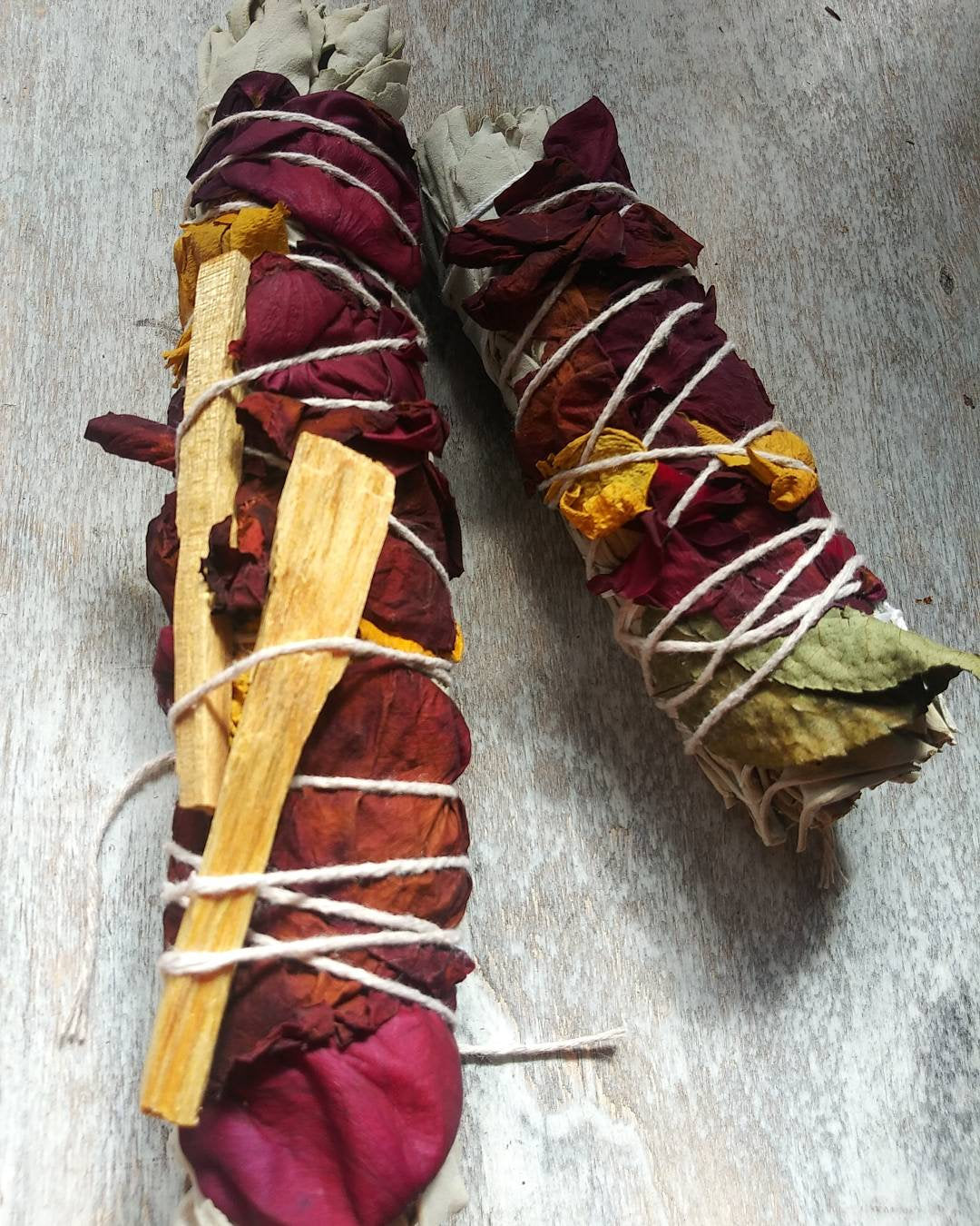 Sage + Rose Smudge Sticks