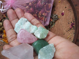 Heart Chakra Stones + Herbal Bag