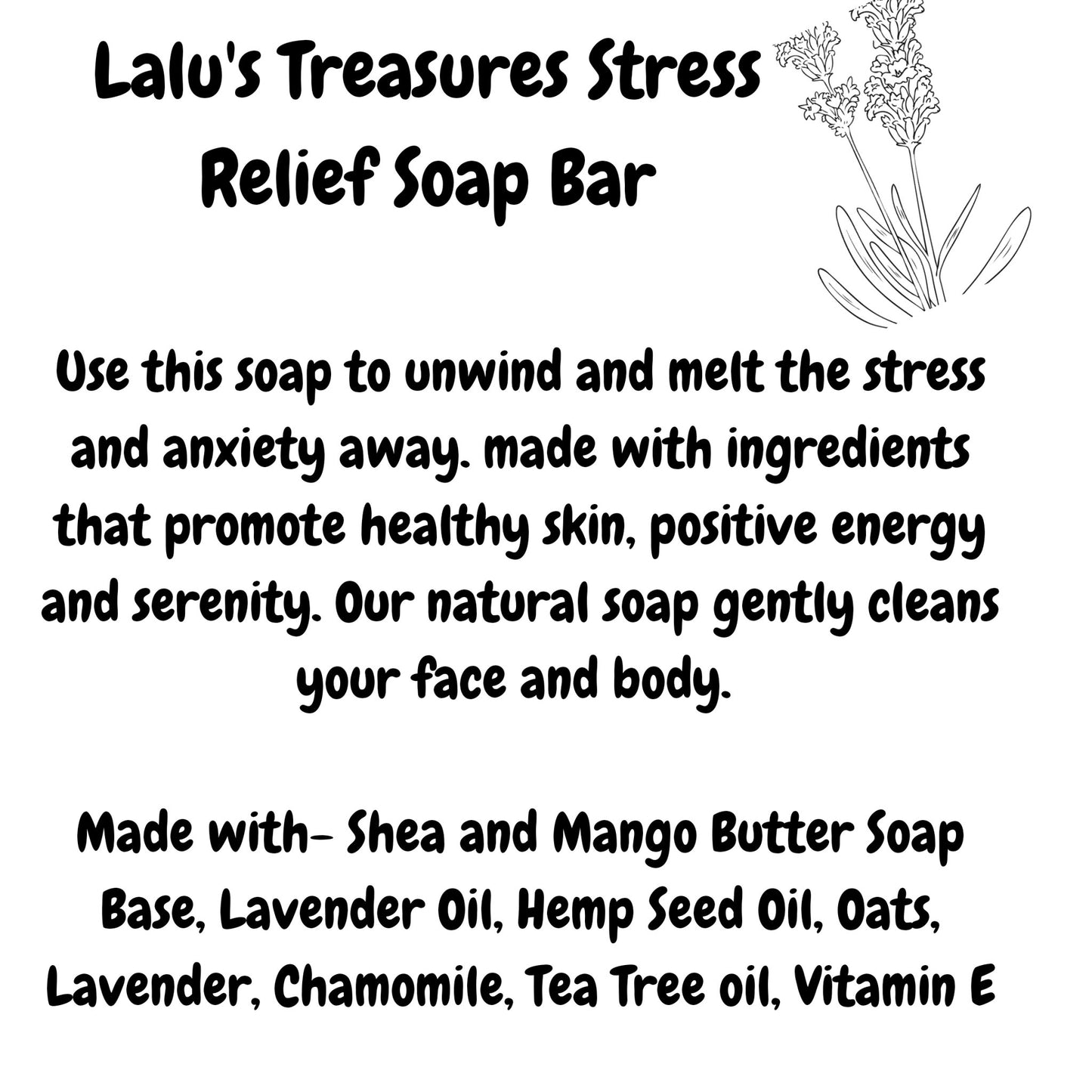 Stress Relief Bar. Stress Relief Soap