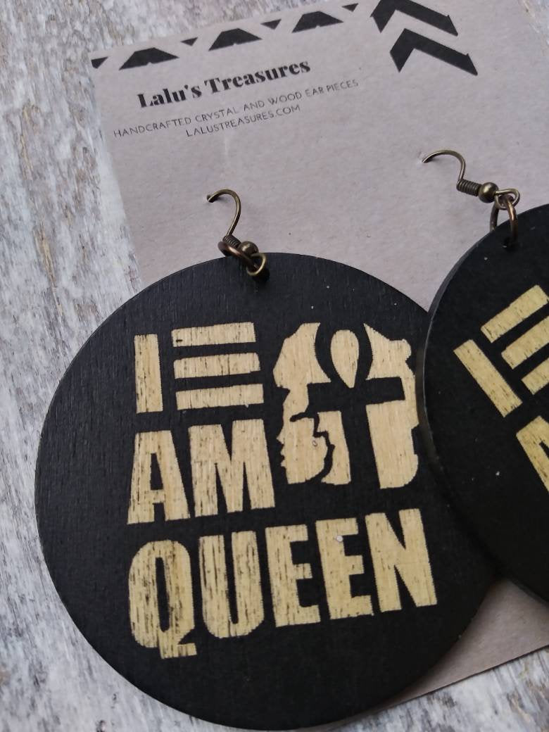 I Am Queen Earrings