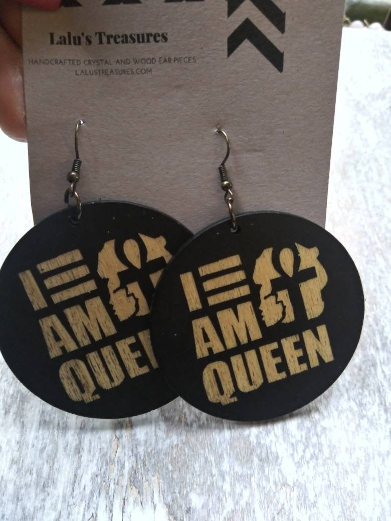 I Am Queen Earrings