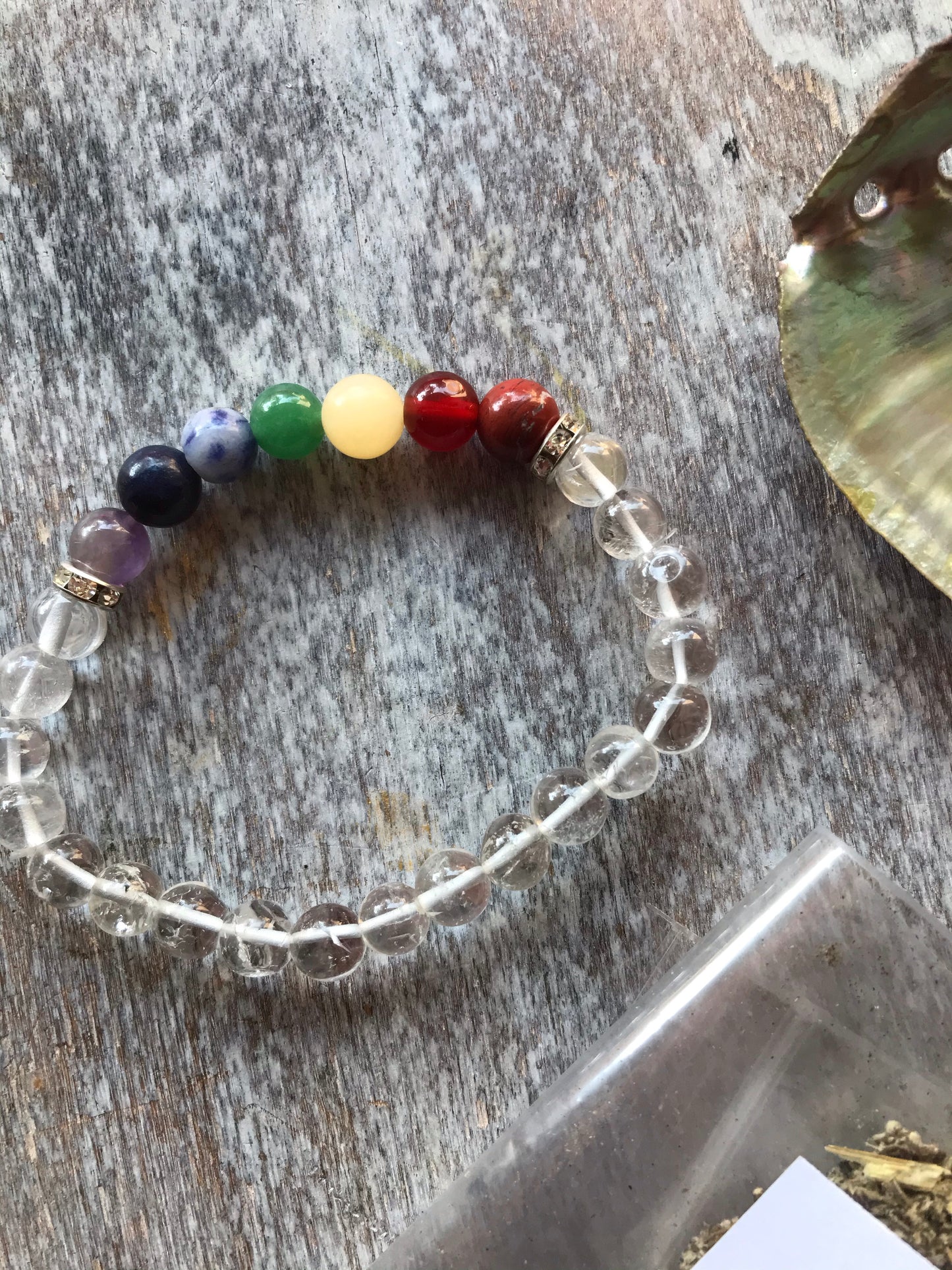 Clear Quartz Chakra Crystal Bracelet