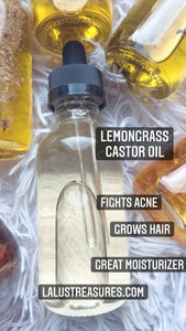 Lemongrass Castor Oil | Face,Hair,Body