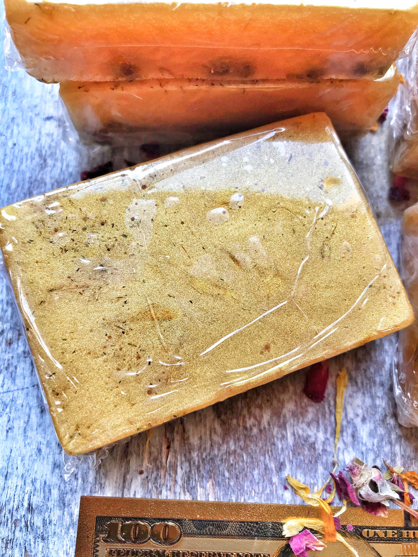 Gold Triumph Herbal Soap for Prosperity, Abundance, Achievement & Success