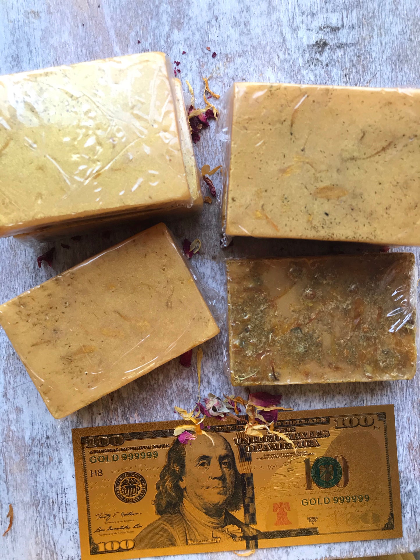 Gold Triumph Herbal Soap for Prosperity, Abundance, Achievement & Success